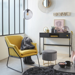 Miroir déco soleil métal boucles diamètre 76 cm Atmosphera