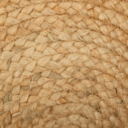 Tapis rond jute ajouré diamètre 120 cm Atmosphera