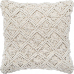Coussin macramé "été" 40 x 40 cm Atmosphera