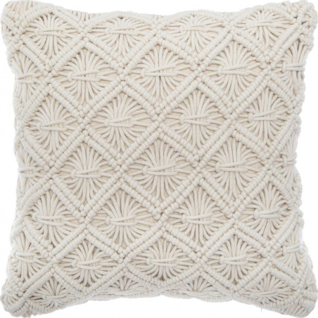 Coussin macramé "été" 40 x 40 cm Atmosphera