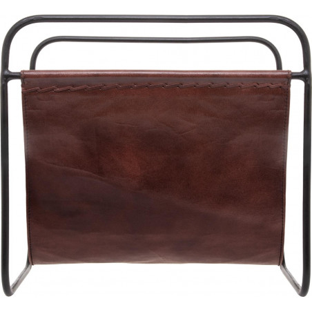 Porte magazines déco en cuir Atmosphera