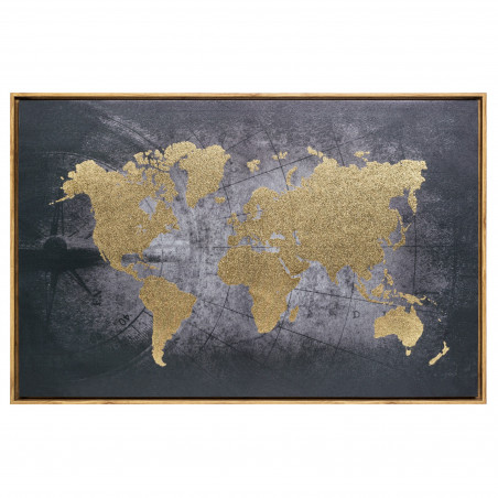 Toile imprimée cadre Feuille 58 x 78 cm Atmosphera