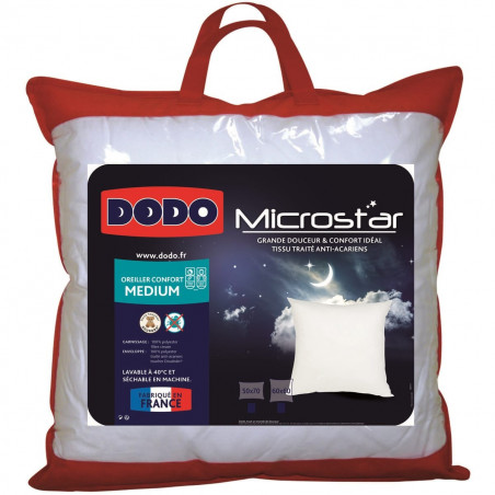 Oreiller microstar Médium Anti-Acariens "DODO" 50 x 70 cm