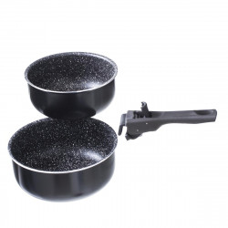 Lot de 3 casseroles + poignée amovible Secret de Gourmet