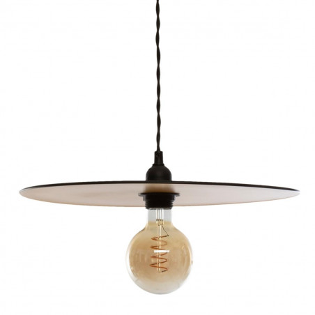 Suspension métal noir et or "Loft" Diamètre 38 cm d'Atmosphera