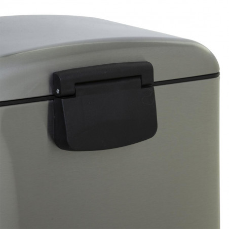 Poubelle "Ariane" 30 litres Argent Atmosphéra