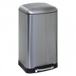 Poubelle "Ariane" 30 litres Argent Atmosphéra