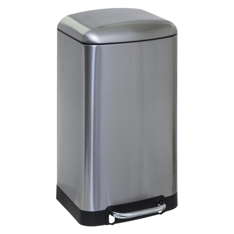 Poubelle "Ariane" 30 litres Argent Atmosphéra