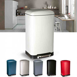 Poubelle "Ariane" 30 litres Blanche Atmosphéra