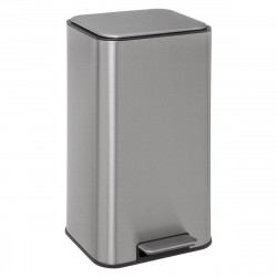 Poubelle métal "Saphir" 30 litres Inox brossé Atmosphéra