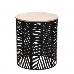Lot de 2 tables à café Feuilles Noires Atmosphera