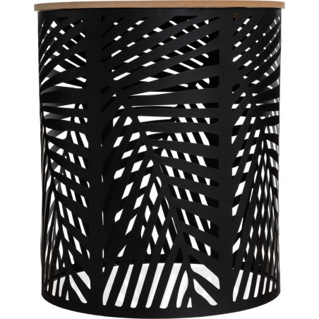 Lot de 2 tables à café Feuilles Noires Atmosphera