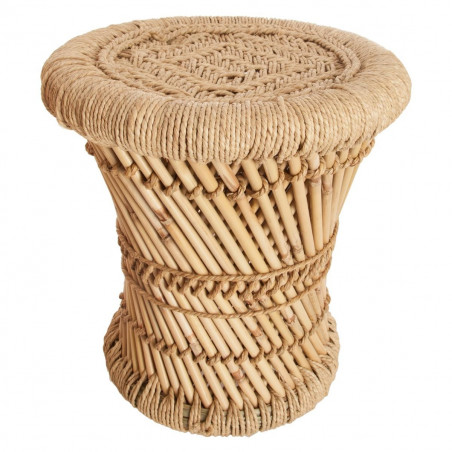 Ensemble de 2 tables d'appoint naturel en corde Atmosphera