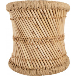 Ensemble de 2 tables d'appoint naturel en corde Atmosphera