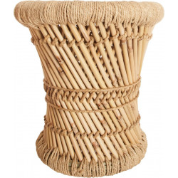 Ensemble de 2 tables d'appoint naturel en corde Atmosphera