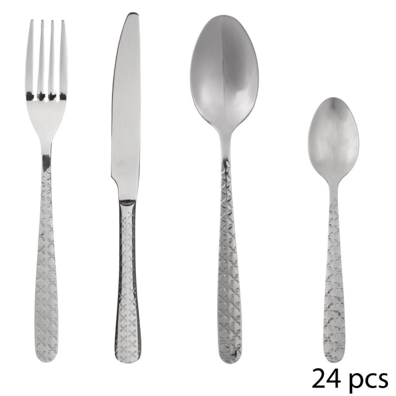 Ménagère 24 pièces "Flora" Secret de gourmet