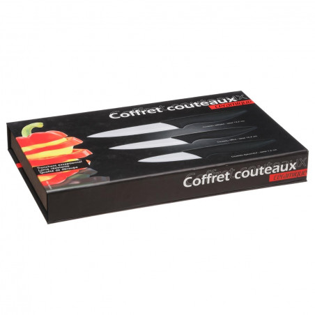Coffret de 3 couteaux céramique  Secret de Gourmet