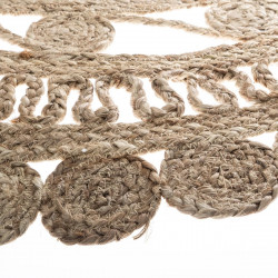 Tapis rond jute dentelle diamètre 120 cm Atmosphera
