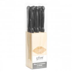 Bloc couteaux 6 pièces "Cadence" Secret de Gourmet