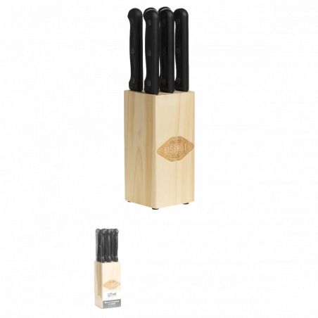 Bloc couteaux 6 pièces "Cadence" Secret de Gourmet