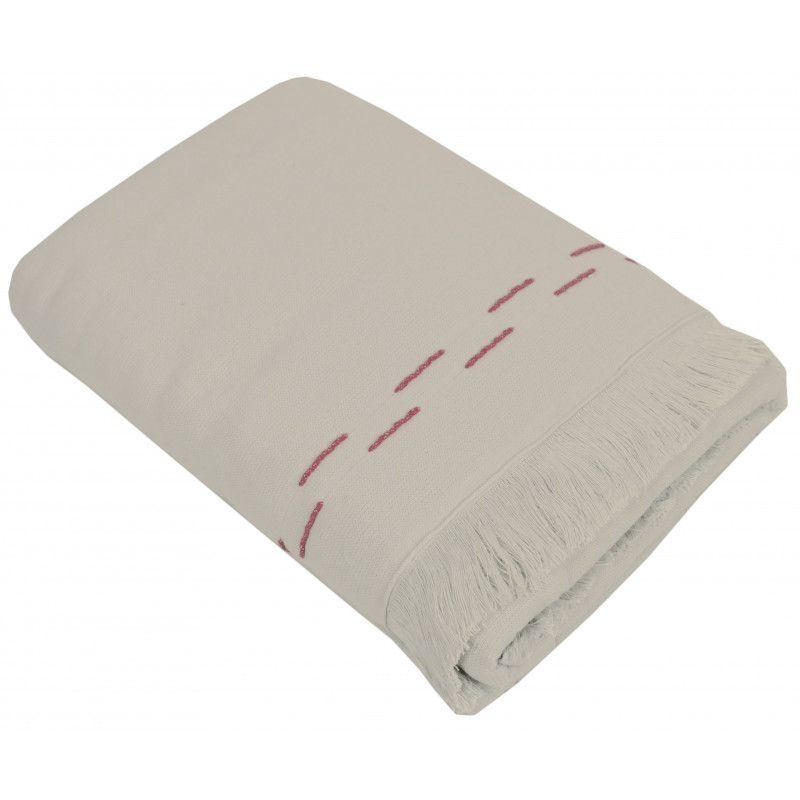 Foutas Corfou 90 x 185 cm 100% coton grand teint - 340 g/m² - 1 face toile, 1 face bouclette