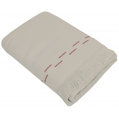 Foutas Corfou 90 x 185 cm 100% coton grand teint - 340 g/m² - 1 face toile, 1 face bouclette