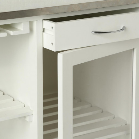 Desserte & plateau en inox Grand modèle Atmosphéra