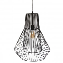Suspension Noire "Zania" en métal filaire Hauteur 52 cm Atmosphera