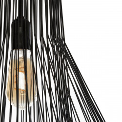 Suspension Noire "Zania" en métal filaire Hauteur 52 cm Atmosphera