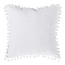 Coussin pompons 40 x 40 cm Atmosphera