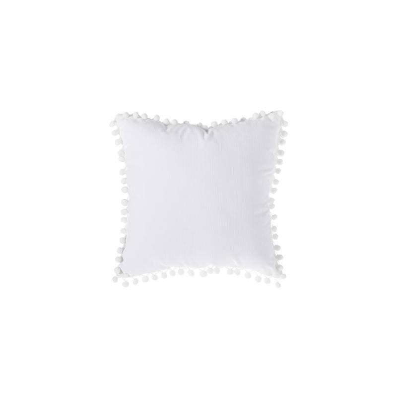 Coussin pompons 40 x 40 cm Atmosphera