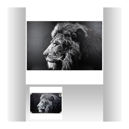 Toile imprimée Lion 78 x 118 cm Atmosphera