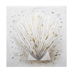 Toile peinte Coquillages 58 x 58 cm Atmosphera