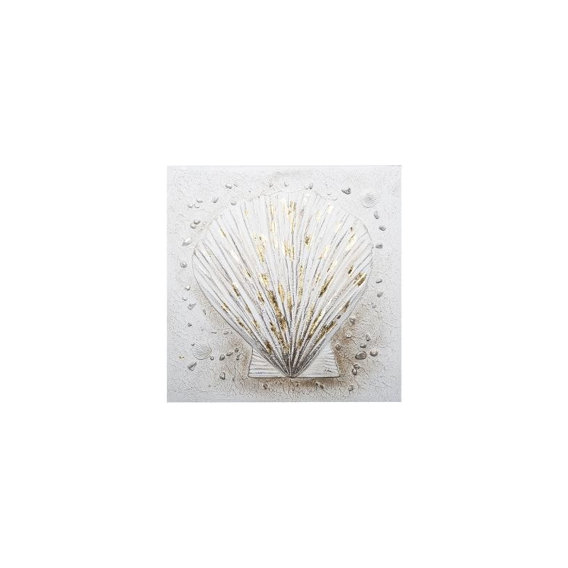 Toile peinte Coquillages 58 x 58 cm Atmosphera