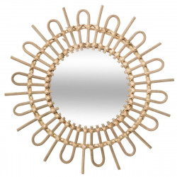 Miroir Soleil en rotin Diamètre 50 cm Atmosphera