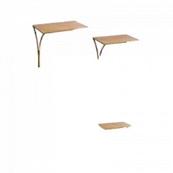 Ensemble de 2 tables d'appoint métal "Asco" Atmosphera