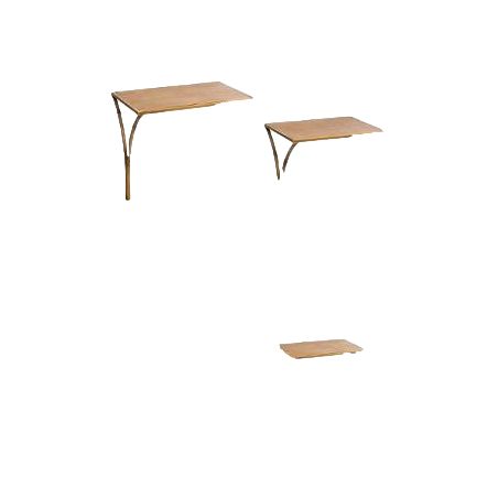 Ensemble de 2 tables d'appoint métal "Asco" Atmosphera