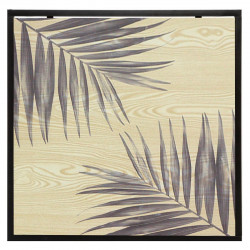 Table basse carrée Noire "Slow Time" en fer Atmosphera