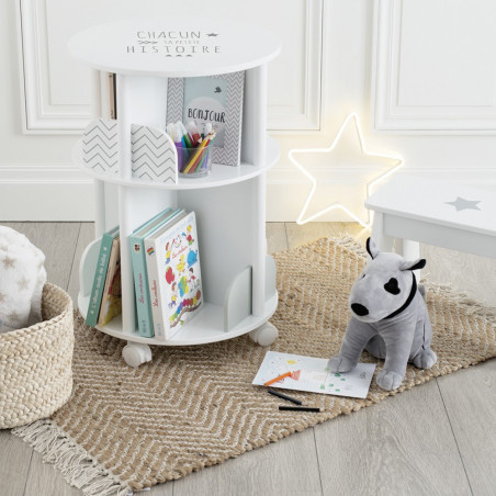Bibliothèque ronde pour chambre d'enfant Atmosphera