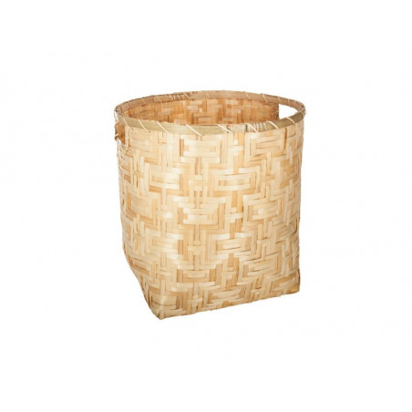 Lot de 3 paniers deco bambou naturel Atmosphera