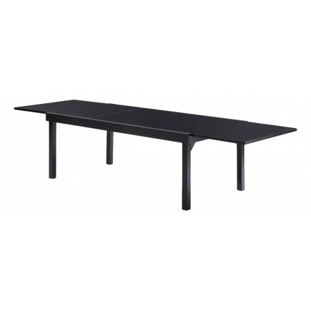 Table de jardin Modulo T 8/12 Full Verre Noir