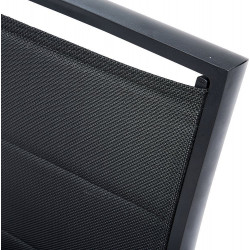 Fauteuil Modulo structure aluminium coloris Noir