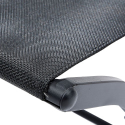 Lot de 2 chaises Modulo structure aluminium coloris noir