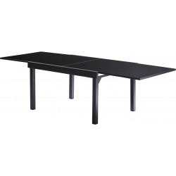 Table de jardin Modulo T 6/10 Full Verre Noir