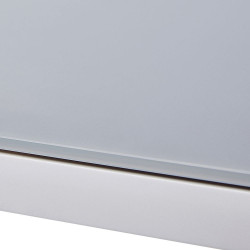 Table de jardin Modulo T 6/10 Full Verre Blanc