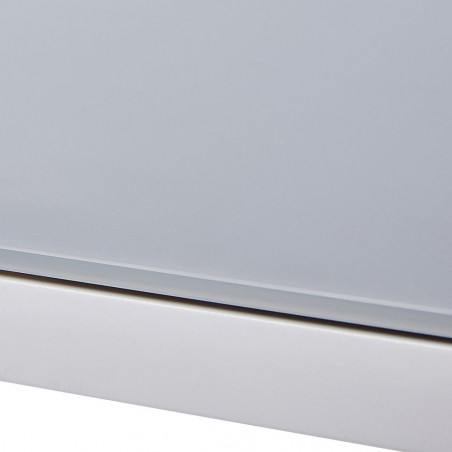 Table de jardin Modulo T 6/10 Full Verre Blanc