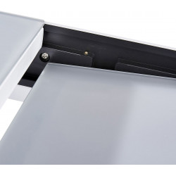 Table de jardin Modulo T 6/10 Full Verre Blanc
