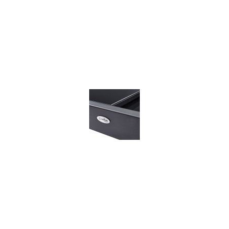 Salon de jardin Ensemble Modulo T 6/10 + F 10 Full Verre Noir