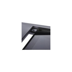 Table de jardin Modulo T 8/12 Full Verre Noir