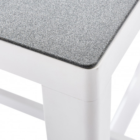 Salon de jardin Ensemble Bar de jardin en aluminium Stone Blanc Wilsa Garden